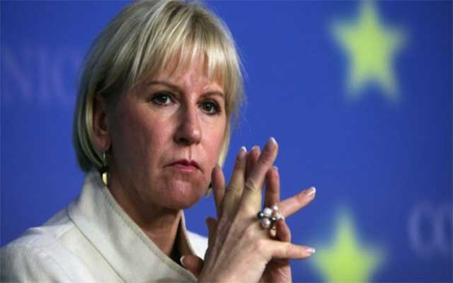 وزيرة السويد في الخارجية : لا مجال للمقارنة بين  فلسطين والصحراء