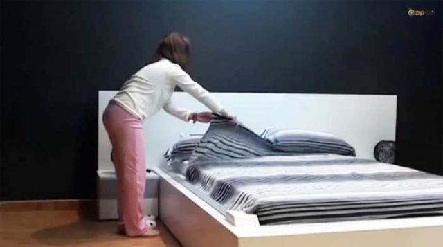 شركة تبتكر سريرا للكسالى يرتب نفسه بنفسه (مع فيديو)