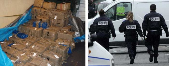 البوليس الفرنسي يحجز طنا و200 كيلوغرام من مخدر الشيرا بباريس
