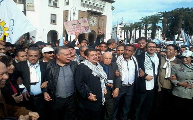 الأحزاب المغربية تنظم مسيرة تضامنية مع ضحايا الإرهاب بفرنسا