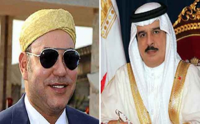 الملك محمد السادس يستقبل ضيفه الكبير ملك البحرين حمد بن عيسى آل خليفة