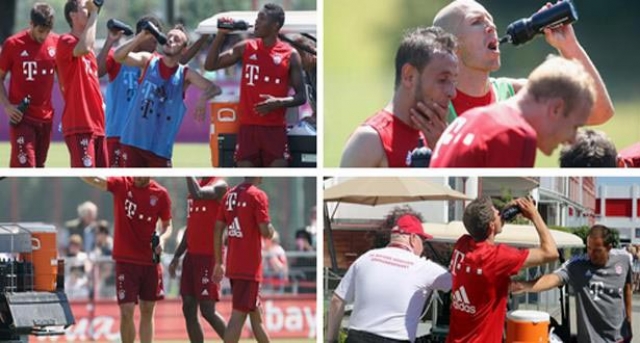 بايرن ميونيخ يعتذر للصائمين عن نشره لصور لاعبين يشربون الماء