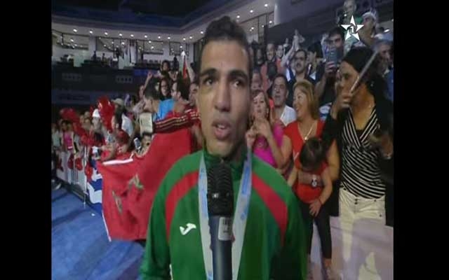 هذا ما قاله بطل العالم في الملاكمة محمد ربيعي عقب فوزه بالذهبية ( مع فيديو)