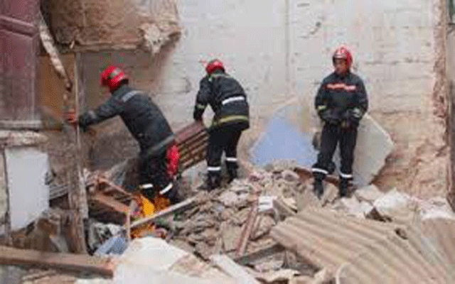 متابعة.. إنقاذ امرأة أربعينية من خنق أتربة انهيار سقف منزل مراكش