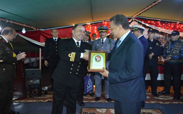 احتفال في ميناء طنجة بوصول السفينة المصرية "شلاتين" للمملكة المغربية