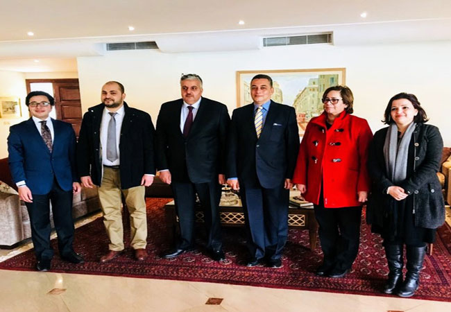 السفير اشرف ابراهيم يبحث مع مجموعة الصداقة المصرية - المغربية بمجلس المستشارين العلاقات بين البلدين
