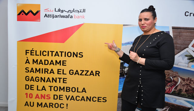 التجاري وفابنك تكشف عن الفائزة في مسابقة "10 سنوات من العطل بالمغرب"