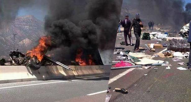 مأساة... هذه هي حصيلة حادثة سير على الطريق السيار بين أكادير ومراكش ( مع فيديو)