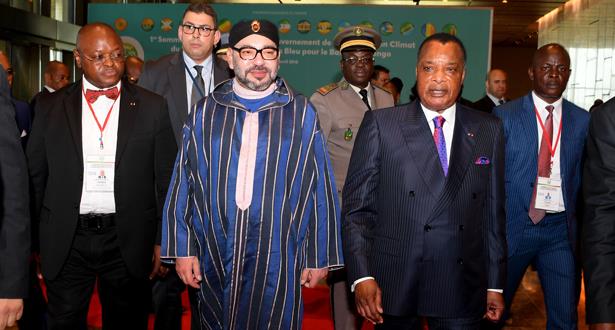 الملك ورئيس جمهورية الكونغو يعطيان انطلاقة تشييد محطة مجهزة لتفريغ السمك بيورو في برازافيل