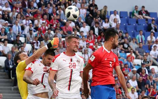 مونديال روسيا: صربيا تحرز ثلاث نقط على حساب كوستاريكا