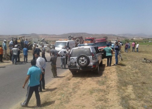 مصرع 6 أشخاص في حادثة سير قرب برشيد
