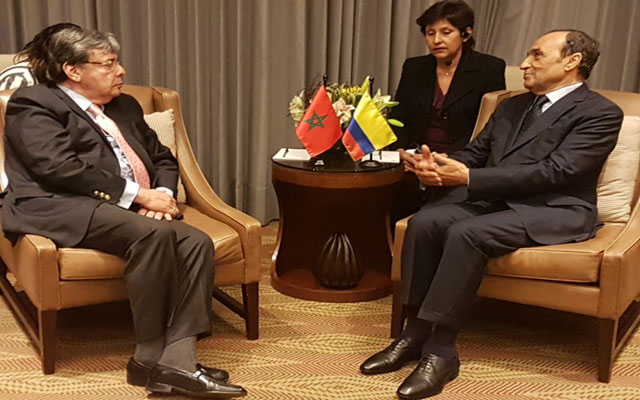 الحبيب المالكي يلتقي وزير الخارجية الكولومبي الجديد