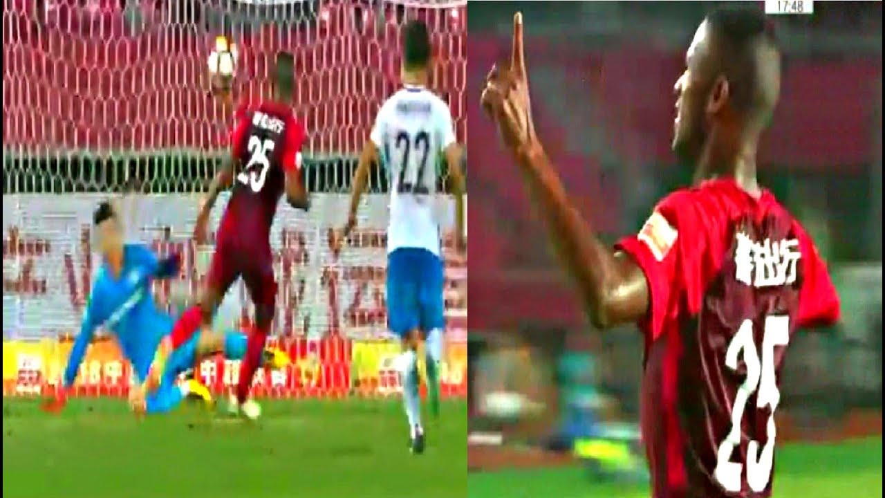 أيوب الكعبي يسجل هدفه الثاني في الدوري الصيني على طريقة بانينكا(مع فيديو)