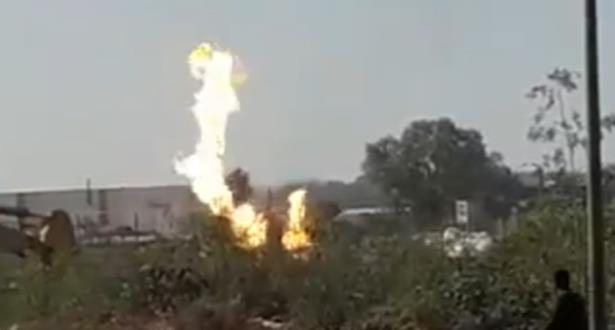 اندلاع حريق بمصنع لصناعة تجهيزات وإكسسوارات الحمامات بالقنيطرة(مع فيديو)