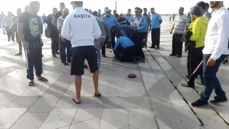إدارة الأمن: هذه حقيقة فيديو الاعتداء بساحة مسجد الحسن الثاني ( مع فيديو)