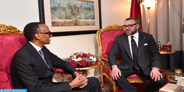 الملك يجري مباحثات هاتفية مع رئيس رواندا الرئيس الحالي للاتحاد الافريقي