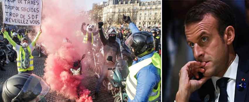 تضييق إدارة ماكرون على تظاهرات " السترات الصفراء" يفضح نفاق الإعلام الفرنسي‎ (مع فيديو)