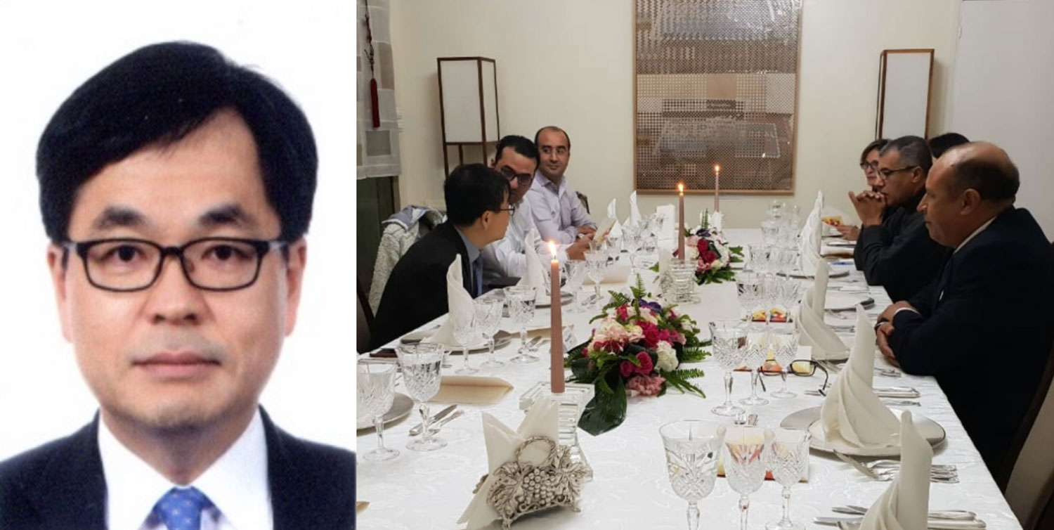وصفة نجاح كوريا على مأدبة عشاء سفيرها بالرباط