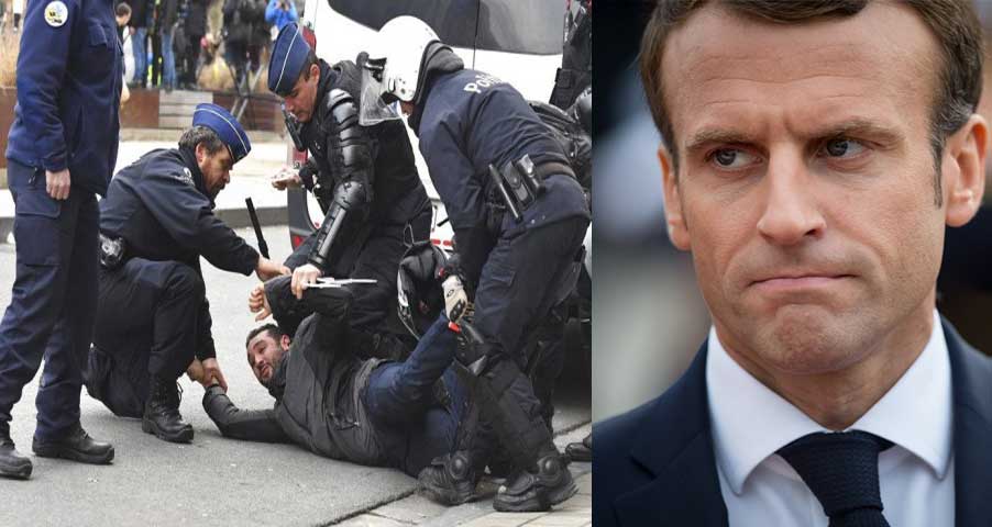 هل ينحو ماكرون نحو الديكتاتورية: بوليس فرنسا يعتقل حوالي 1800 متظاهر !