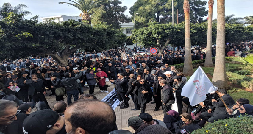 الإتحاد الوطني للمتصرفين المغاربة يعلن عن مسيرة و اعتصام  ليلي أمام البرلمان