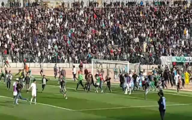أحداث لا رياضية في ديربي الشرق بين وجدة وبركان(مع فيديو)