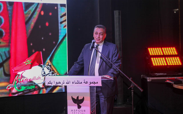 السفير المصري يفتتح معرض شركة "عصفور كريستال" في الرباط