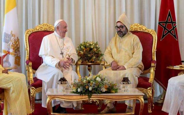 بالصور..البابا فرانسيس ضيف أمير المؤمنين بالمغرب