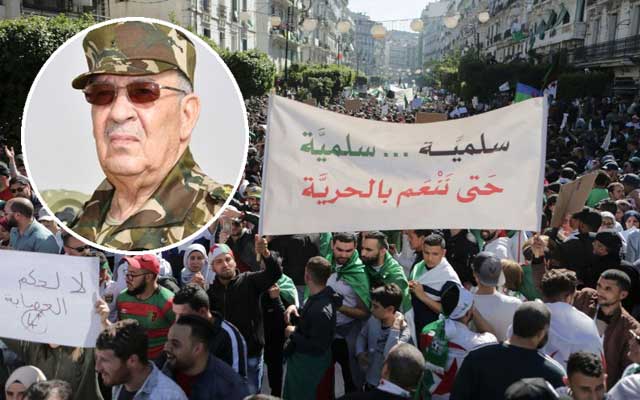 سقف مطالب الحراك الجزائري يرتفع .. متظاهرون يطالبون برحيل قايد صالح