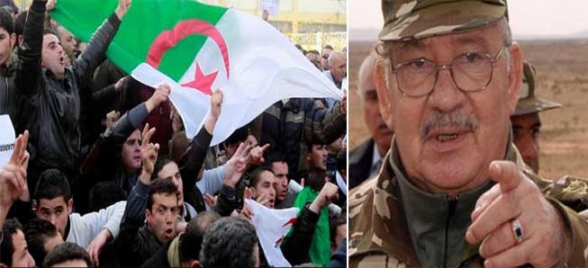 الجنيرال قايد صالح مهددا الجزائريين: " ولا تلقوا بأيديكم إلى التهلكة" !!