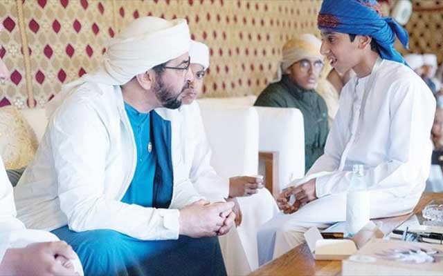 الشيخ حمدان بن زايد آل نهيان في لقاء مع أبناء شهداء دولة الإمارات في مخيم أقيم لهم في المغرب