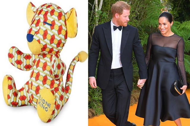هذه هي الهدايا التي تلقاها الأمير هاري وزوجته في العرض الأول لفلم "lion King"
