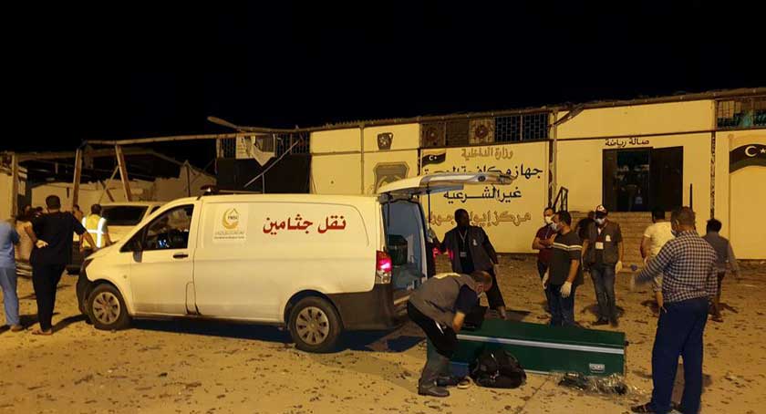 هجوم على مركز للمهاجرين في ليبيا، وهذه حصيلة القتلى والجرحى