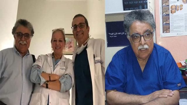الدكتور المانوزي وفريقه الطبي  في آخر تدخل جراحي  بتقنية المنظار التداخلي الدقيق (مع فيديو)