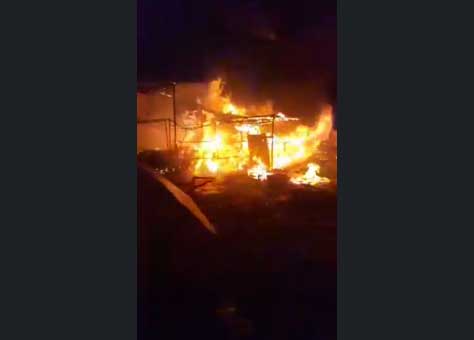 حريق بسوق"الجوطية"بجرادة يخلف هذه الخسائر (مع فيديو)