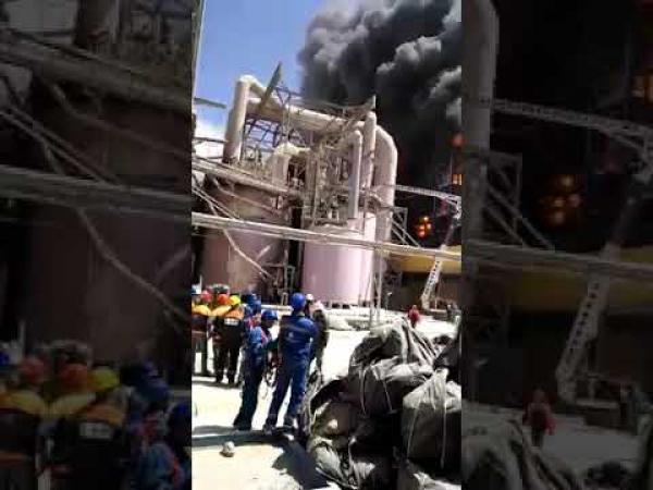 حريق في منشأة جديدة تابعة للمكتب الشريف للفوسفاط (مع فيديو)