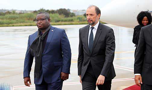رئيس جمهورية سيراليون جوليوس مادا بيو يحل بالمغرب