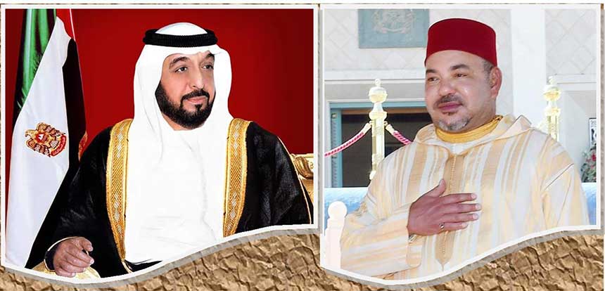 الملك يهنئ الشيخ خليفة بن زايد على تجديد الثقة فيه رئيسا للمجلس الأعلى لاتحاد دولة الإمارات
