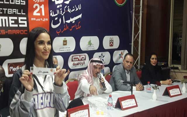 النادي المكناسي يواجه حسين داي الجزائري في المباراة الإفتتاحية للبطولة العربية  لكرة السلة سيدات