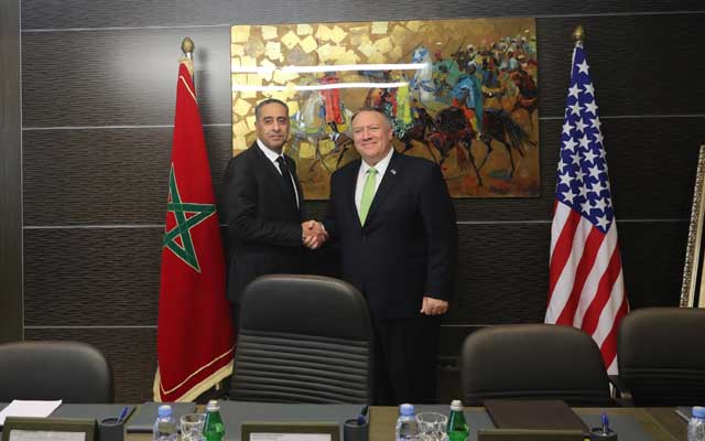 عبد اللطيف الحموشي يجري مباحثات مع وزير الخارجية الأمريكي مايك بومبيو