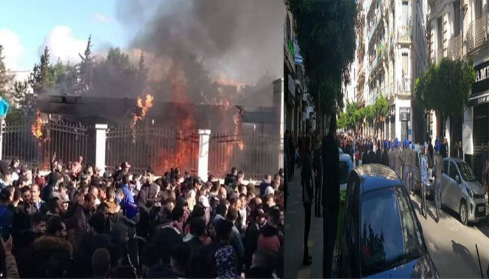 رئاسيات الجزائر.. محتجون يحطمون مقر اقتراع بولاية بجاية