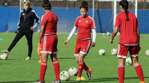 مباراة "فوق الشبعة" للمنتخب الوطني النسوي لكرة القدم ضد دجيبوتي