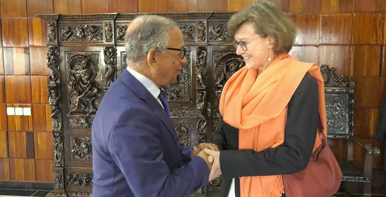فارس يرصد تطوير منظومة العدالة مع سفيرة الاتحاد الأوروبي بالمغرب