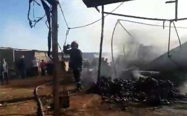 حريق "يلتهم" سوق الجملة للخضر بالمحمدية في زمن كورونا