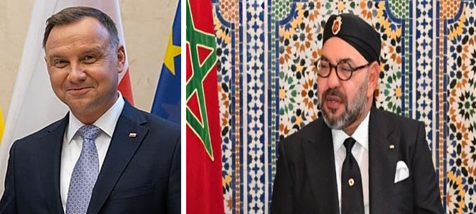 الملك للرئيس أندرزيج دودا: نؤكد حرصنا على مواصلة العمل معكم لتعزيز العلاقات المغربية البولونية المتميزة