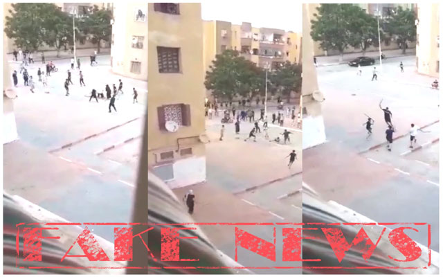 الأمن الوطني ينفي صحة مقطع فيديو يظهر فيه أشخاص يتبادلون الضرب والجرح بأسلحة بيضاء