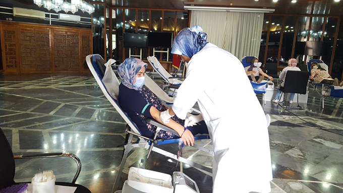 عمالة الحي الحسني تنخرط في حملة تضامنية للتبرع بالدم