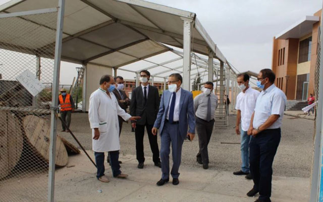 افتتاح المستشفى الميداني لمرضى كوفيد 19 ببني ملال