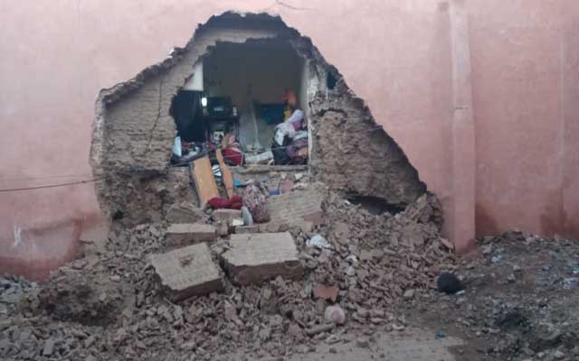 انهيار منزل بحي الملاح يستنفر السلطات المحلية بمراكش