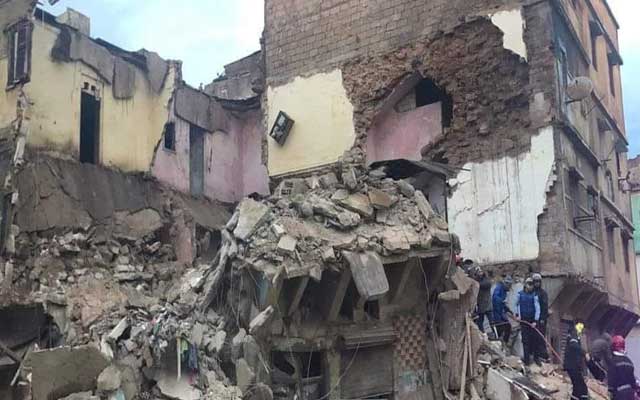 استنفار بالحي المحمدي بعد انهيار منزل بدرب مولاي شريف