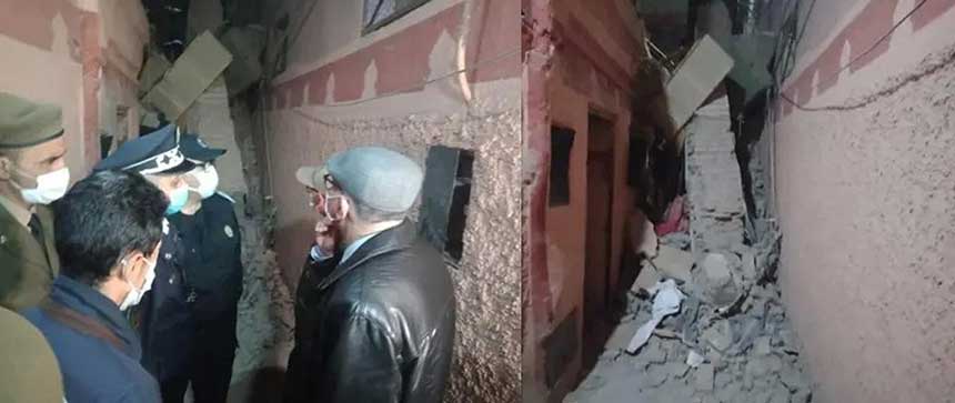 مراكش.. انهيار منزل بدرب الحمام بالمدينة العتيقة